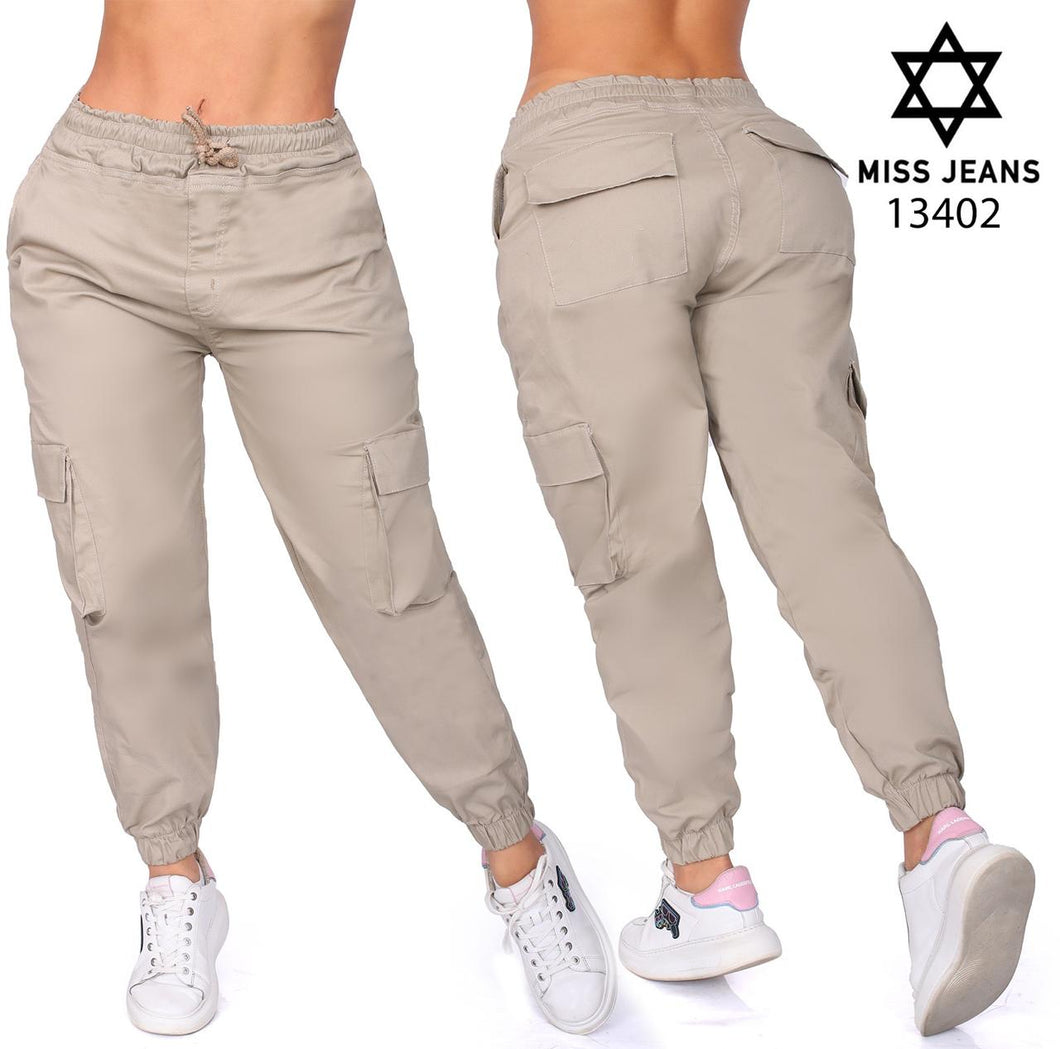 Jean Cargo Jogger Resortado 13402