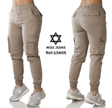 Cargar imagen en el visor de la galería, Jean Cargo Jogger Resortado 13405
